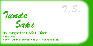 tunde sapi business card